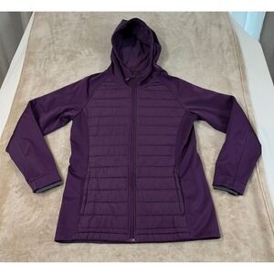 Under Armour Storm ColdGear Infrared Jacket Womens Purple Hooded Zip 1240729